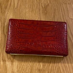 Abas Red Embossed Wallet